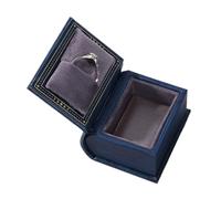 Générique Boîte à Bijoux Style Livre - Petit Écrin en Velours | Rangement Forme Grimoire pour Demande Mariage | Idée Cadeau Anniversaire, Noël ou Voyage Hommes et Femmes