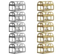 Générique Boîte à Bonbons Mini Style Européen en Plastique Argenté, Lot de 10 Pièces, Design Unique et Robuste, pour Mariage ou Anniversaire