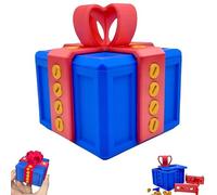 Générique Boîte à Cadeaux ennuyeuse, boîte à Cadeaux imprimée en 3D, boîte à Cadeaux avec vis, boîte à Cadeaux Puzzle, boîte de Rangement pour Noël, Halloween et Anniversaire (Rouge)