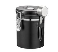 Générique Boîte À Café | Café Peut Avec Couvercle Étanche À L'air | Spoon De Mesure Et Indicateur De Date Attaché. Récipient De Nourriture Pour Sel, Sucre, Muesli, Les Bonbons, Marc De-Café, T