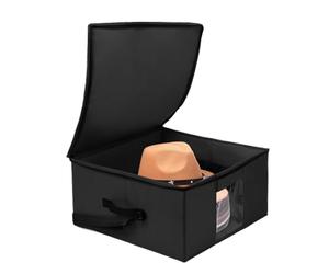 Générique Boîte à Chapeaux, Organisateur de Chapeaux à Bord Large pour Voyage, Boîtier Portable de Rangement pour Casquettes Maison Bureau Dressing Intérieur Extérieur Voyage