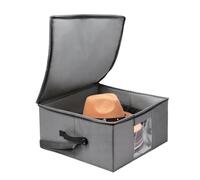 Générique Boîte à Chapeaux - Sac de Rangement pour Chapeaux avec Poignées de Transport | Sac de Rangement Gain de Place avec Couvercle Anti-Poussière pour Maison Chambre Voyage Placard