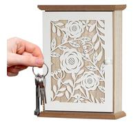 Générique Boîte à Clés avec - Compact Serrure Cabinet Moderne 6, Stylish, Crochets Coffret Rustique Porte, Mural Organisateur Idée Cadeau pour | Multipurpose Outdoor Indoor Utility Versatile