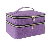 Générique Boîte À Couture, Organiseur D'accessoires De Couture Double Couche, Sac Rangement pour Kit De Couture, Boite De Accessoires De Couture pour Fil, Aiguilles, Épingles, Boutons