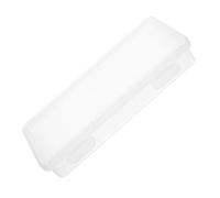Générique Boîte à Crayons en Plastique Transparent Grosse Capacité Format Bas Empilable Trousse de Rangement pour Pinceaux et Stylos Organisateur Scolaire Compact pour Bureau et Paquet