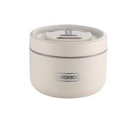 Générique Boîte à déjeuner isolée en acier inoxydable et PP (650 ml) - Boîte à de style japonais allant au micro-ondes | Mug isotherme anti-fuite pour bureau et école 11,5x9cm