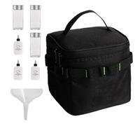 Générique Boîte À Épices De Camping,Set Portable de 6 Bouteilles avec Sac de Rangement | Kit Saison Camping Sac,Pour Barbecue Pique-nique Randonnée Et Cuisine En Extérieur