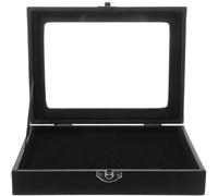 Générique Boîte à Épingles Transparente 20X15X45 CM Organisateur de Bijoux Compact et Léger Boîte de Rangement Multifonction pour Broches et Médailles Vitrine de Bureau Protectrice