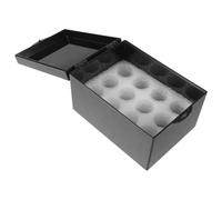 Générique Boîte à Étui de Voyage Léger et Résistant 6 Compartiments en Acrylique Noire et Gestion Rapide des pour Insuline pour Hôpital