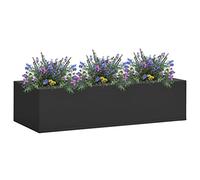 Générique Boîte à Fleurs de Bureau Anthracite 90x40x23 cm Acier,Pots & Cache-Pots,7.6KG-336428