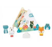 Générique Boîte à Formes Animaux de la Forêt, Jouet Éducatif en Bois, Jeu de Tri et d'apprentissage pour Enfants, Motif Renard, Lapin et Ours