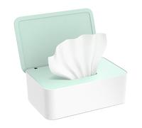 Générique Boîte à Lingettes Distributeur, Boîtes de Papier Toilette Humide pour Bébés et Adultes, Boîte de Lingette Humides avec Couvercle pour l'extérieur, la maison et le bureau - Vert