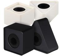 Générique Boîte à Logo Microphone Installation Pratique en Abs Forme Cube et Triangulaire 1 Set Multifonction pour Interview Professionnelle et Extérieure