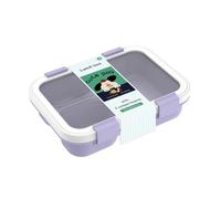 Générique Boîte à lunch Bento mignonne et colorée, avec 3 compartiments et des couvercles étanches, parfaite pour les enfants, l’école, le travail, les voyages ou les pique-niques