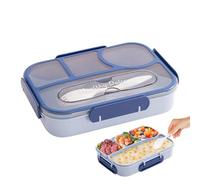 Générique Boîte À Lunch Pour Adultes,Conservation Aliments 4 Compartiments Étanche - Contenants À Déjeuner Pour L'École - pour École Travail Escalade Voyages Plein Air Fête Pique-Nique Camping