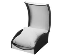 Générique Boîte à Montre Compacte et Légère en Cuir et Plastique Blanc, Style Moderne, Rangement Quotidien Voyage