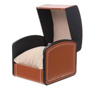 Générique Boîte à Montre en Cuir PU Unique, Portable, Anti Chocs, Marron | Coffret pour Montre Unique, Anti Rayures et Anti Vibration, Usage Intérieur ou Extérieur
