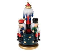 Générique Boîte à Musique Casse-Noisette - Figurine de Noël rotative colorée, de Vacances Peinte à la Main, Affichage Musical Amusant, de Table Festive, saisonnière Classique |