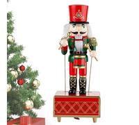 Générique Boîte À Musique De Noël - Casse-Noisette Musical en Bois pour Fêtes | Décoration Festive pour Adultes Ados Collectionneurs,Décoration de Table de Chevet