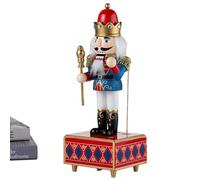 Générique Boîte À Musique De Noël,Décoration De Bureau en Bois Boîte À Musique Casse-Noisette,Décor Bureau pour Artisans Amateurs Étagère Chevet Table Toilette Collectionneurs | Décorateurs