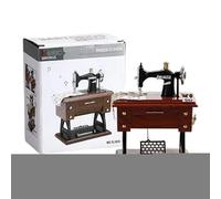 Générique Boîte À Musique Machine À Coudre,Boîte À Musique Décorative À Manivelle - Ornement Machine à Coudre Mat,pour Rassemblement, Mariage, Fête, Bureau à Domicile, Bureau, Atelier, Studio,