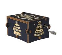 Générique Boîte à Musique Manuelle - Mélodie à manivelle en Bois, Instrument mécanique rétro | Présentoir de Bureau pour célébration d'anniversaire, Artistique, à Collectionner, Sentimental, Roma