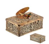 Générique Boîte à Musique Oiseau - Décoration de Bureau en Relief 3D | Ornements d'Oiseau Chantant Automate,pour Amateurs Ados Adultes Bureau Étagère Chambre Salon Anniversaire Fête