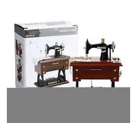 Générique Boîte à Musique Rétro Machine à Coudre,Ornement Musical Vintage à Manivelle Manuelle - Ornement Classique Machine à Coudre - pour Mariage Réunion Bureau Maison Fête Atelier Salon Chambre