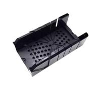 Générique Boîte à Onglets Réglable, Boîte de Serrage pour Outil de Coupe, Guide de Coupe D'angle Multifonctionnel En PP, Adapté Aux Coupes Obliques, Noir avec Tige, 12.5po
