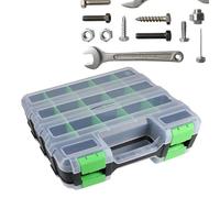 Générique Boîte à Outils - Coffret à 34 Compartiments avec Double Face,Boîte à Outils pour Petites Pièces et Vis | pour Quincaillerie Douilles Petites Pièces Électroniques Perles Bijoux