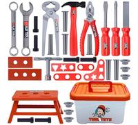 Générique Boîte à Outils pour Les | Outils de Jouets pour Les Petits | Ensemble d'outils pour de 39 pièces avec boîte à Outils, Jeux de Fiction pour, Jouer