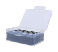 Générique Boîte à Piles Transparente Portable en Polypropylène avec Mousse Antichoc, Rangement Multi-Compartiments pour Piles AA et AAA, Organisateur Compact et Léger pour Voyage et Usage