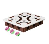 Générique Boîte À Puzzle Griffoir pour Chat | Jeu De Ruse en Tissu avec Balle,Puzzle Interactif Chat,Aire De Jeu Appartement Éducation Comportementale Temps Seul Après Repas