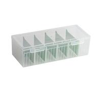 Générique Boite a Recettes - Rangement Bureau Archivage, Etui Index Transparent, Separateurs Amovibles + Couvercle , Structure Resine Rigide - pour Fournitures & Notes Cuisine