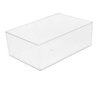 Générique Boîte à Sable Transparente en Acrylique pour Hamster et Chinchilla, Petite Cuve Réutilisable Compacte, Accessoire Solide pour Cage, Toilette et Bain Quotidien des Petits Animaux
