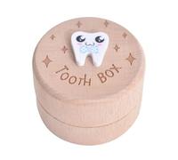 Générique Boîte à Souvenirs pour Dents de Bébé | Mignon Porte-Dent en Bois - Coffret Conservateur de Premiers Cheveux et Souvenirs d'Enfance | Cadeau Mémoire Anniversaire Parents Collection Familiale