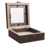 Générique Boîte à Spécimens D'insectes Design Minimaliste Élégant en Bois avec Couvercle à Charnière, la Poussière pour Étagères D'exposition et Rebords de Fenêtres