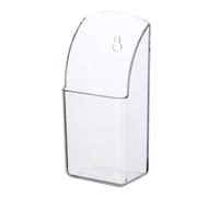 Générique Boîte à télécommande murale, 2 pièces Boîte de rangement adhésive Porte-organisateur mural, porte-parcours du support de téléphone, boît-e de rangement à télécommande en acrylique