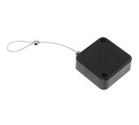 Générique Boîte de Câbles Antivol Noire en Métal et Plastique Câble de Sécurité Enroulé de 1 Mètre pour Tablettes et Équipements Numériques en Boutiques Mobiles et Expositions