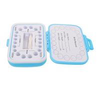 Générique Boîte de Conservation pour Dents de Lait Bébé en Plastique, Compacte et Portable Sections Étiquetées, Rangement la Maison Voyage