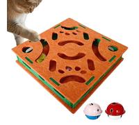 Générique Boîte de Lime à Ongles pour Chat | Jouet Labyrinthe à Griffes Silencieux | Boîte de Jeu avec Clochette Balle et Feutre | pour Jeu, Chien, Intérieur Et Protection des Meubles