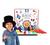Générique Boîte de Magie pour Kids - Set de 13 Tours de Magie | Jeu d'Imitation pour Magicien Débutant | Coffret Cadeau Éducatif et Amusant avec Accessoires pour Les Fêtes et Spectacles