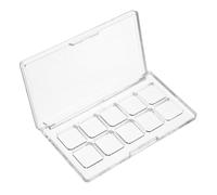 Générique Boîte De Maquillage Vide 10 Compartiments 18x18mm Transparent pour Fard à Paupières Rouge à Cosmétique pour DIY Et Rangement De Maquillage