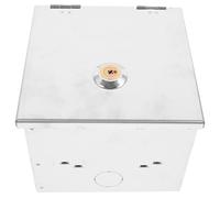 Générique Boîte de Prise Design Simple et Robuste en Acier Inoxydable avec Serrure Antivol Résistant Pluie la Déformation pour Véhicule Électrique, Usage Extérieur