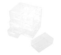 Générique Boîte de Rangement Acrylique Protection et Récupération Facile des Lentilles pour Lentilles de Contact Tiroir et Six Compartiments Facile