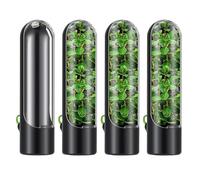 Générique Boîte de rangement aux herbes - 4 pièces Organisateur de coriandre, récipient à feuilles hermétique, conservateur de légumes polyvalents | Pot de frais pour coriandre basilic persil yeery