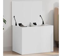 Générique Boîte de Rangement Blanc 60x42x46 cm Bois d'ingénierie,Meubles,Armoires & Meubles de Rangement,Coffres de Rangement,Blanc,16.8 KG,840653