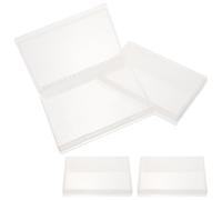 Générique Boîte de Rangement Blanche pour Forets à Ongles, 4pcs, en Plastique, Capacité 20 Forets, Pratique pour Salon ou Bureau