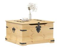 Générique Boîte de Rangement Corona 78x78x45 cm Bois de pin Massif,Meubles,Armoires & Meubles de Rangement,Coffres de Rangement,Brun,21.8 KG,4002771