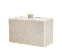 Générique Boîte de Rangement Cosmétique à 2 Compartiments, Transparent, Support pour Disques de Coton, Étui Multifonctionnel Compact pour Salle de Bain, Organisation Maquillage Pratique
